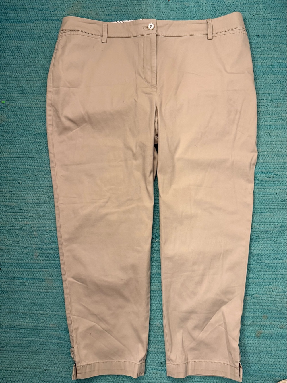 Talbots Beige Capri Pants size 14